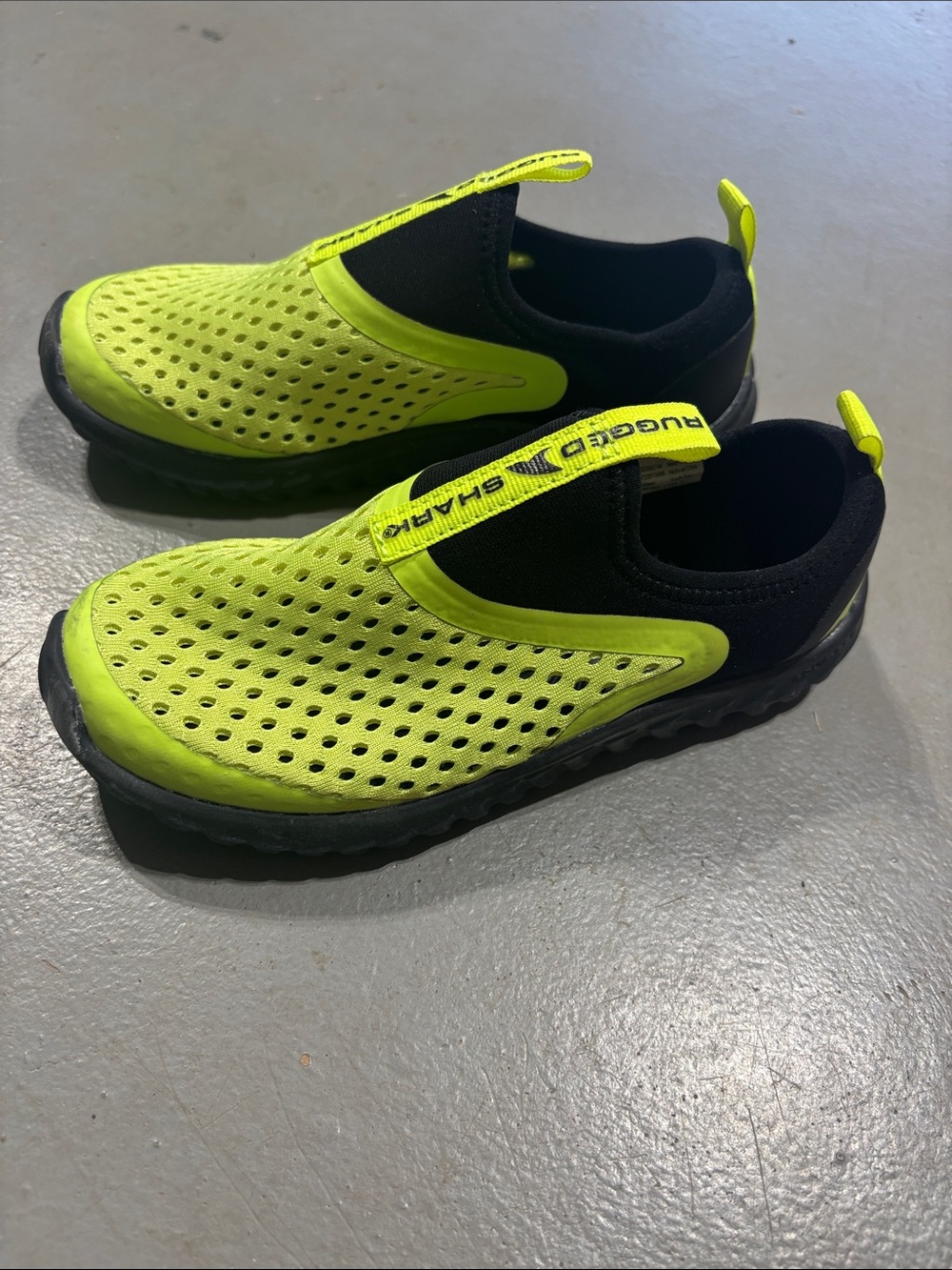 Kids Neon Yellow Slip-On Water Shoes